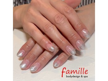 ファミーユ 清田通り店(famille)/ラメグラデーション