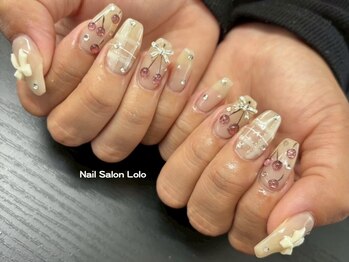 ロロ(Lolo)の写真/【持ち込みOK☆120分アートし放題何度でも¥8500】ガーリー系~カラフルな海外風アートまで再現度高く叶う♪