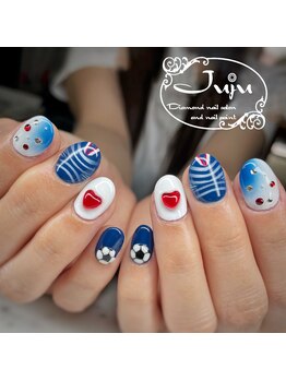 ジュジュ(Juju)/サッカー応援ネイル