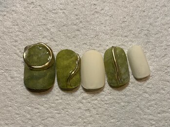 カラネイル 南森町店(calla nail)/抹茶ラテ風