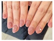 マニネイル 高の原店(mani nail)/パールのワンポイント