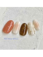 ネイルサロン クイル(QUILL)/６月オレンジ（１）