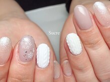 シュクル(Sucre)/ニットネイル&雪の結晶♪