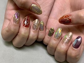 ニュアンス！ミラーネイル