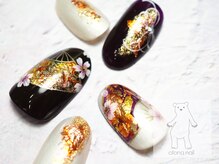 オトナネイル(otona nail)/和柄 桜扇ネイル