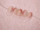 定額シンプル［ピーチネイル］