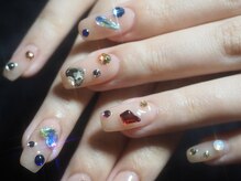 トリネブランシ ネイルアトリエ(Trinebranci._Nail Atelier)/キラキラ◇ちゅるんワンカラー