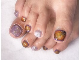 秋のフットネイル