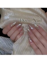 Domi Nail Salon 渋谷店　長さだし/持ち込み/フィルイン/ワンホン/マグネット×キラキラホロ＊