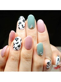 フラワーアート　マカロン