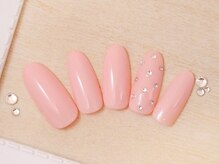 ネイルサロンフォーユー(for u)/ストーン×ドット♪￥４９８０