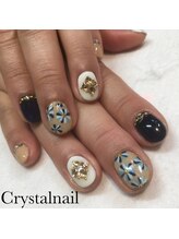 クリスタルネイル ボンベルタ橘店(CRYSTAL NAIL)/フラワーネイル