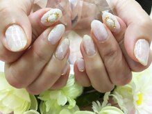 プルミエ ネイル(Premier Nail)/ホワイトクォーツ天然石ネイル