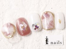 アイネイルズ 新宿店(I nails)/大理石ビジュー