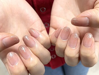 グラデーション×ラメ