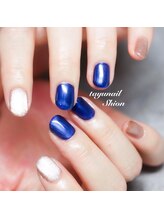 たゆ ネイル(たゆnail)/期間限定マグネットブルーネイル
