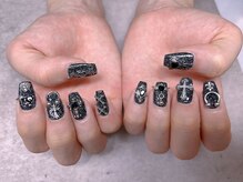 スノーネイルサロン 新宿店(Snow nail salon)/シルバーパーツネイル