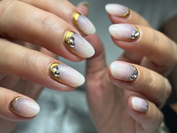 ネイルサロン プール ヴー(Nail Salon Pour Vous)/【定期】ミラーラインネイル