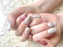 ネイルサロンアンドスクール ミュー(Nail Salon & school mieux)/もやもやニュアンスネイル