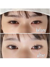 まつげエクステ専門店 ビューティーアイラッシュ さんすて福山店/韓国アイドル風まつ毛パーマ