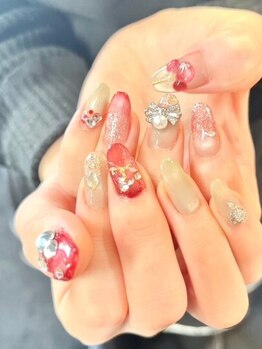 リュウトリニティボーテ(Ryu Trinity Beaute)の写真/【デザインも爪の健康も妥協したくない】こだわりのカラー&パーツでSNSで人気のちゅるん感ある仕上がりに♪