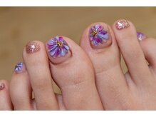 ぷっくりお花ネイル