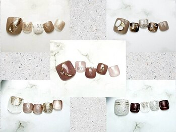 ボタネイル 近鉄布施駅前店(BOTA NAIL)/Botaセレクトデザインフット10月