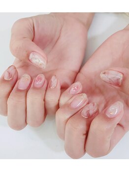 ストーリーアイラッシュアンドネイル(Story)/天然石風☆ニュアンスネイル