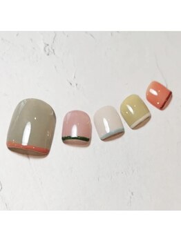 フレイムス アイラッシュ アンド ネイル(FRAMES)/マルチカラースキニーフット♪