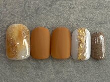 カラネイル 南森町店(calla nail)/smoky camel &nbsp;ニュアンスアート