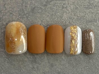 カラネイル 南森町店(calla nail)/smoky camel ニュアンスアート