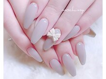 モチミィ(mochimy.)/＊グレージュ×ベージュリボン＊