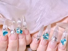 エムズ ネイルサロン(M2)/マグネットフレンチゴテネイル