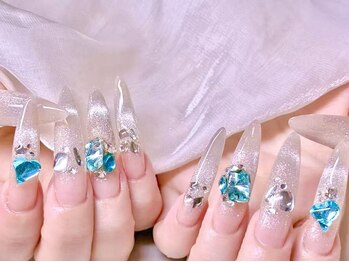 エムズ ネイルサロン(M2)/マグネットフレンチゴテネイル