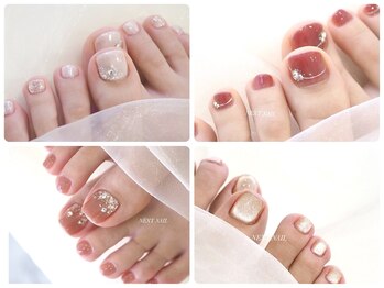 ネクストネイル(NEXT NAIL)の写真/足元から上品に彩る、大人女子のためのキレイめフットネイル♪シンプルだけど差がつくデザイン◎
