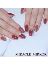 ミラクル ミラー(MIRACLE MIRROR)/ボルドー×Vカットストーン