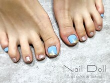ネイルドール(Nail Doll)/フット　水色
