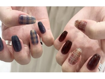 アインネイル(Aing nail)/チェック柄