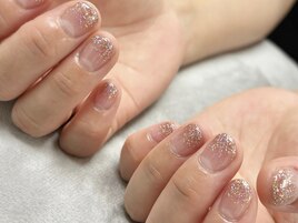 ラメグラデーション　フラッシュ