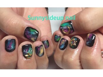 サニーサイドアップ ネイル(Sunny SideUp nail)/Galaxy art◆◇◆