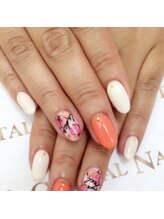 クリスタルネイル ボンベルタ橘店(CRYSTAL NAIL)/フラワーネイル