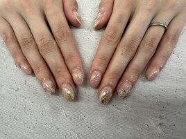 (秋田)春のフラワーネイル