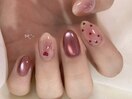 バレンタイン　ハートネイル
