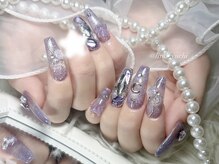 リンドネイル バイ モカ アンド ララ(Lind nail by moca and LaLa)/【yuchi】キラキラネイル