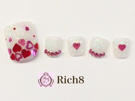 ハートアクアリウムフットネイル
