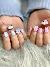 ピンクシュガーネイル(pink sugar nail)/Milkyカラー♪