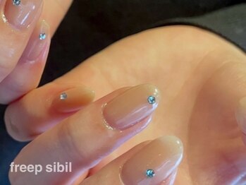 フリープシビル(freep sibil)/ワンカラー×シンプルストーン