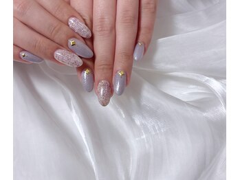 縁/ツイードネイル