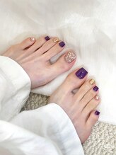 ネイルブラン(Nail Blanc)/フット持ち込みデザイン