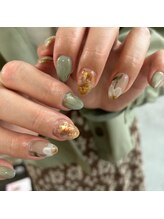 ネイルサロンエーナイン イオン札幌藻岩店/フラワーニュアンスネイル